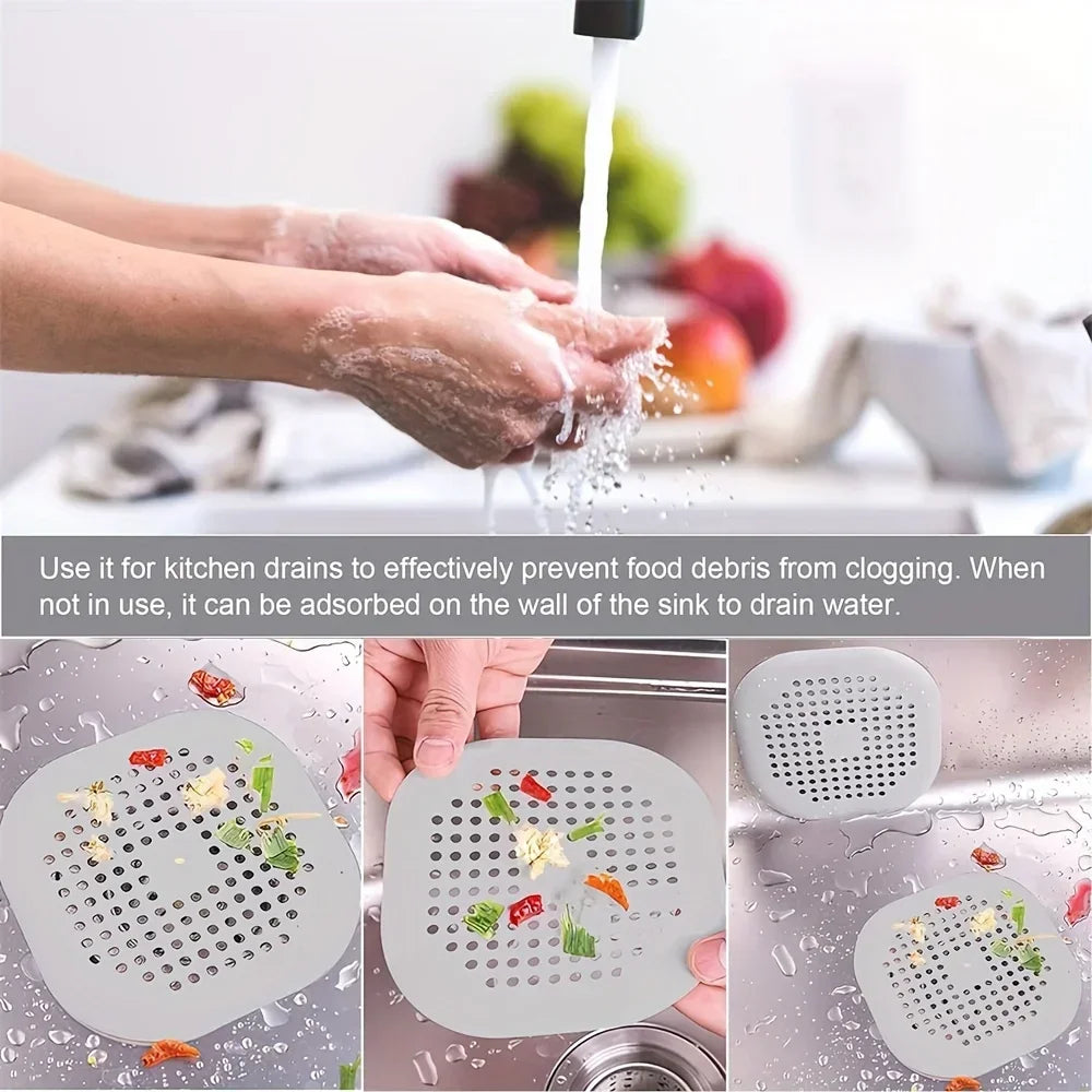 Anti-Clog Silicone Hair Catcher and Drain Strainer