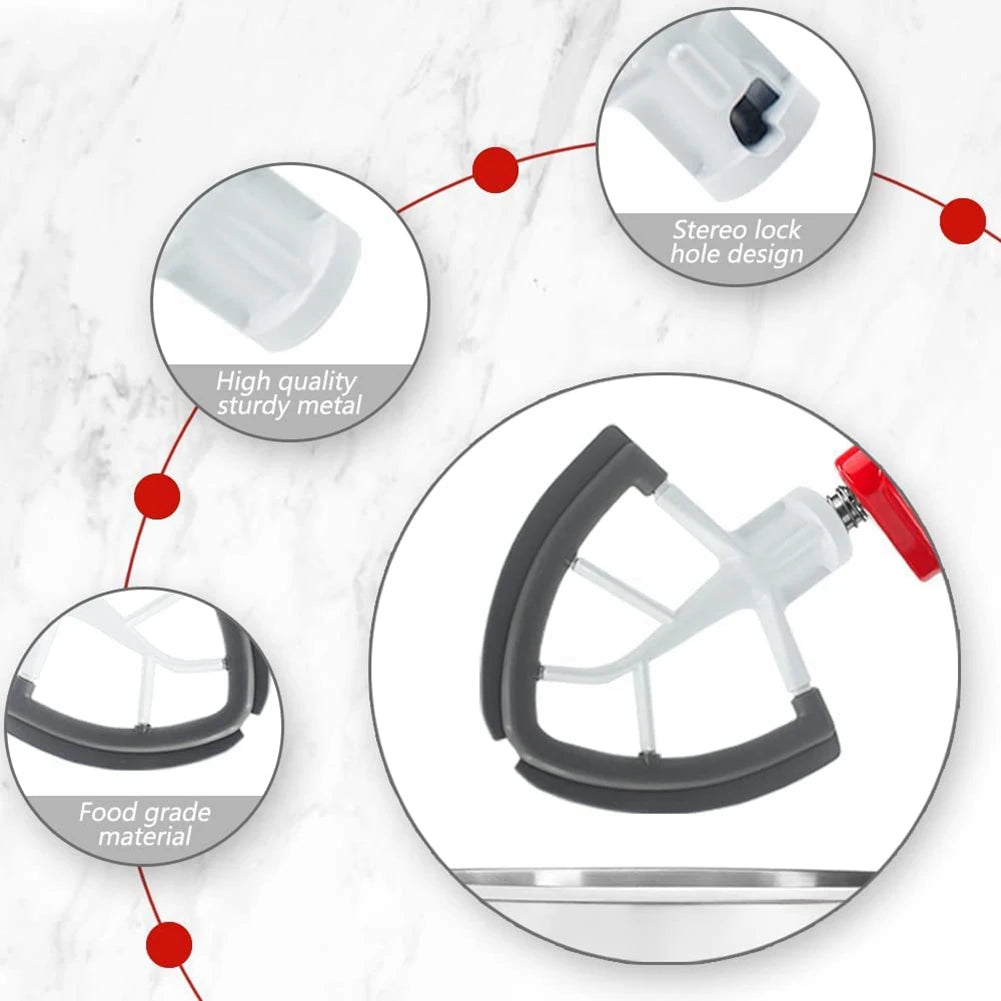 Silicone Edge Flex Beater for 4.5-5qt Tilt-Head Mixers - 8