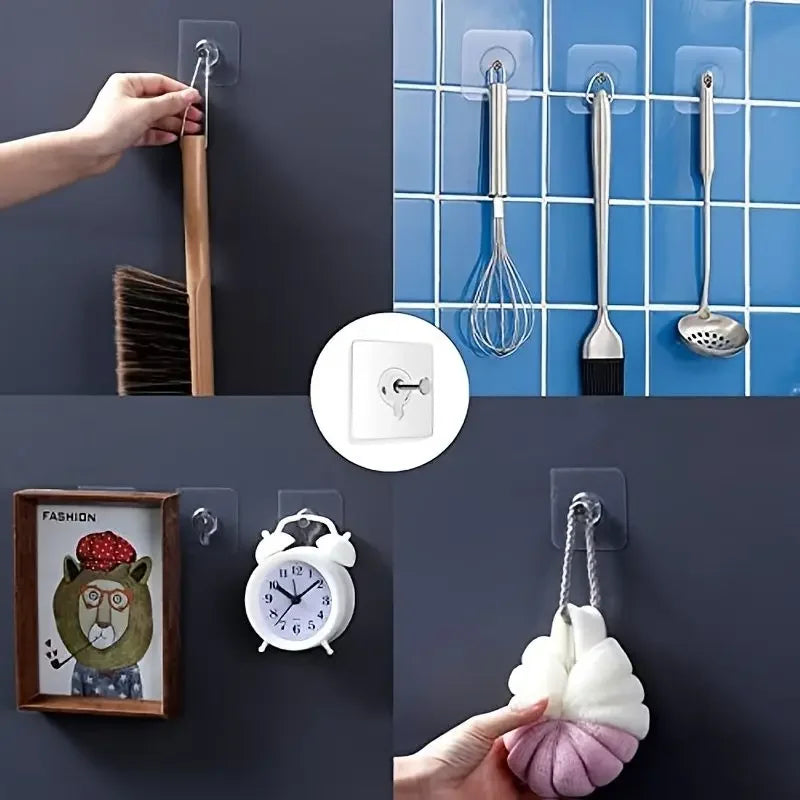 Heavy Duty Adhesive Wall Hooks for Picture Frames and Decor