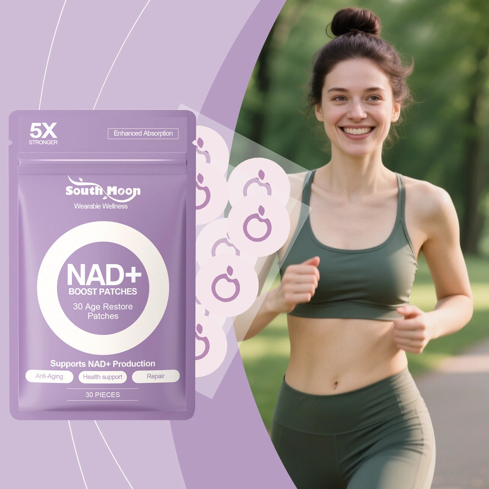 NAD+ Daily Wellness Support Patches - 5