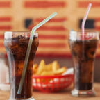 Flexible Multicolor Striped Drinking Straws for Parties and Events