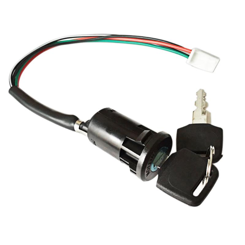Universal 4-Wire Ignition Switch with Keys for ATV and Dirt Bikes