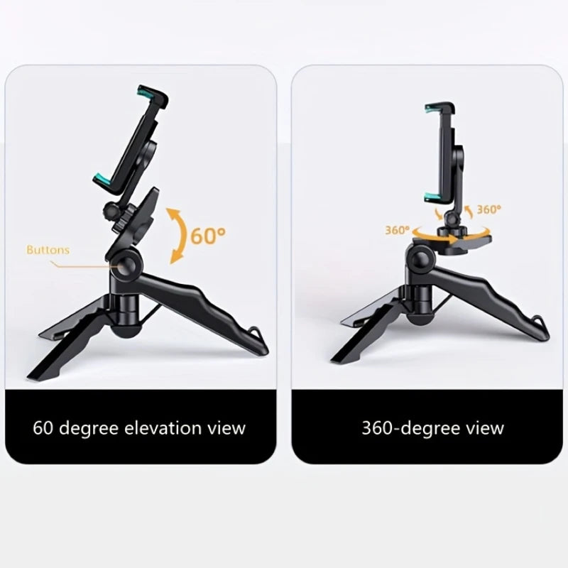 Portable Phone Tripod Stand and Handheld Selfie Grip