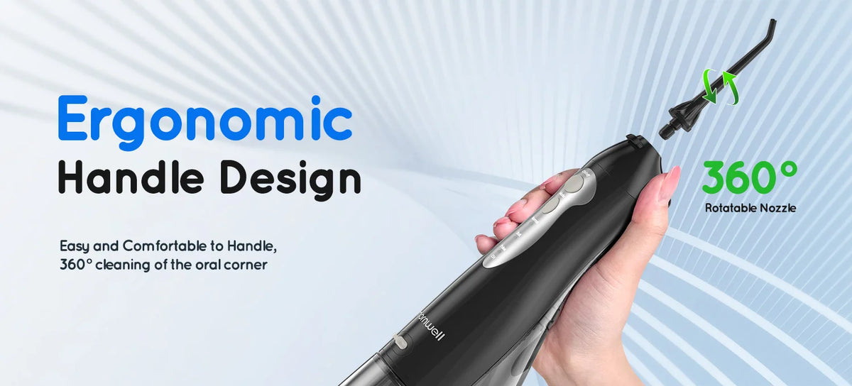 Portable Cordless Water Flosser with 3 Modes and 7 Replacement Tips