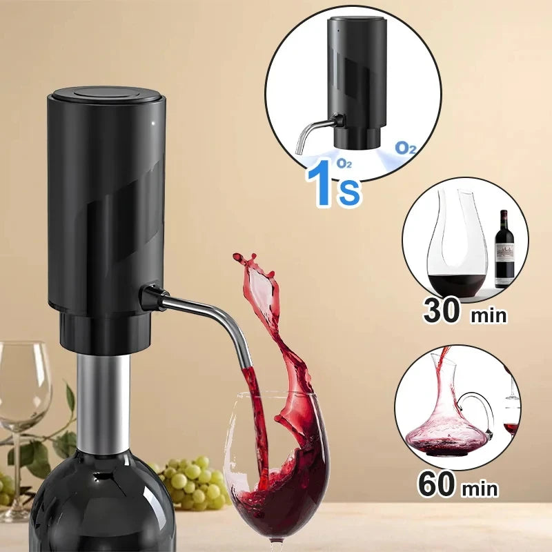 One-Touch Electric Wine Aerator and Dispenser