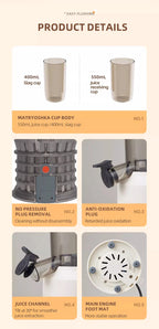 Automatic Electric Citrus Juicer for Fresh Home Juice
