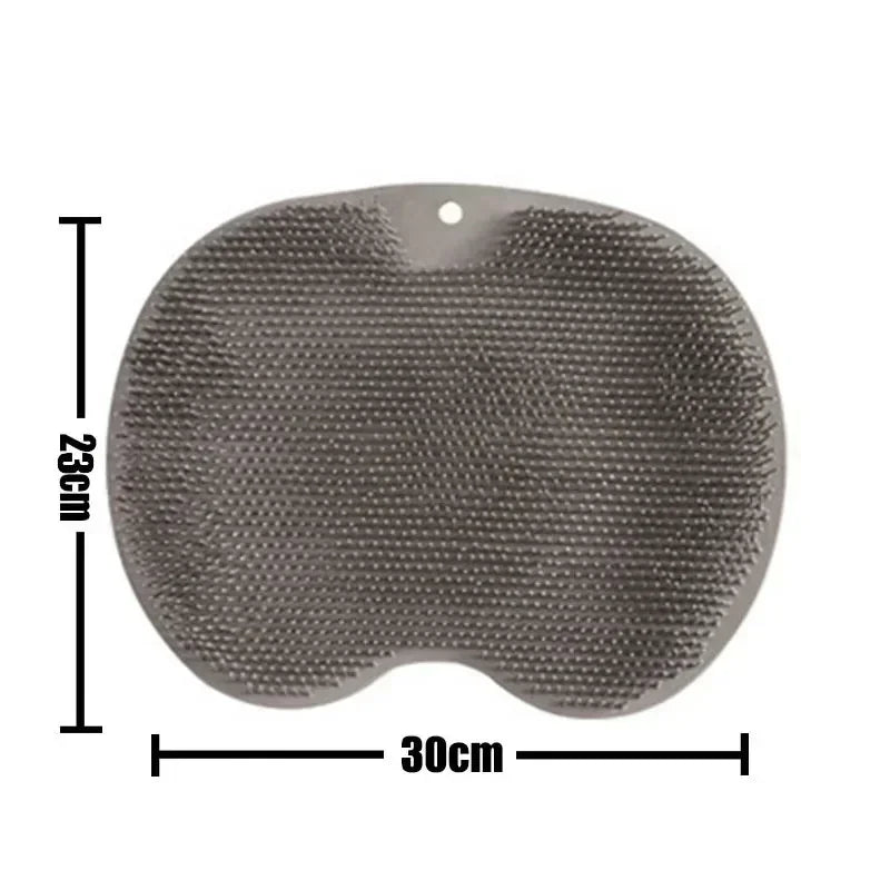 Silicone Shower Back Scrubber and Foot Massager Mat