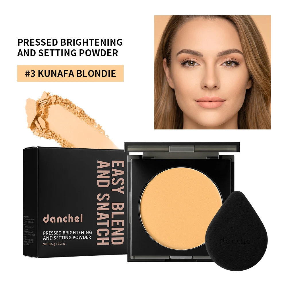 Matte Oil-Control Pressed Setting Powder for Face Makeup