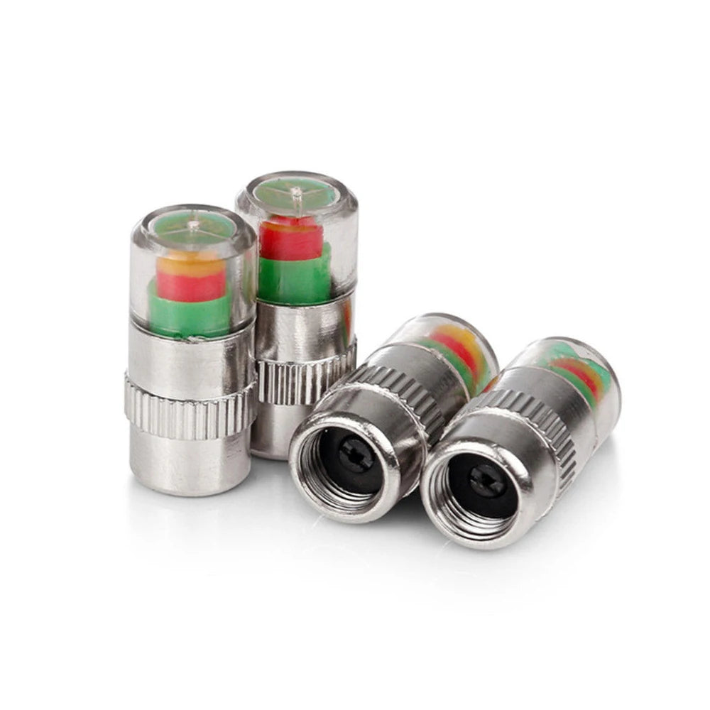 Tire Pressure Monitor Valve Caps for Cars and Motorcycles