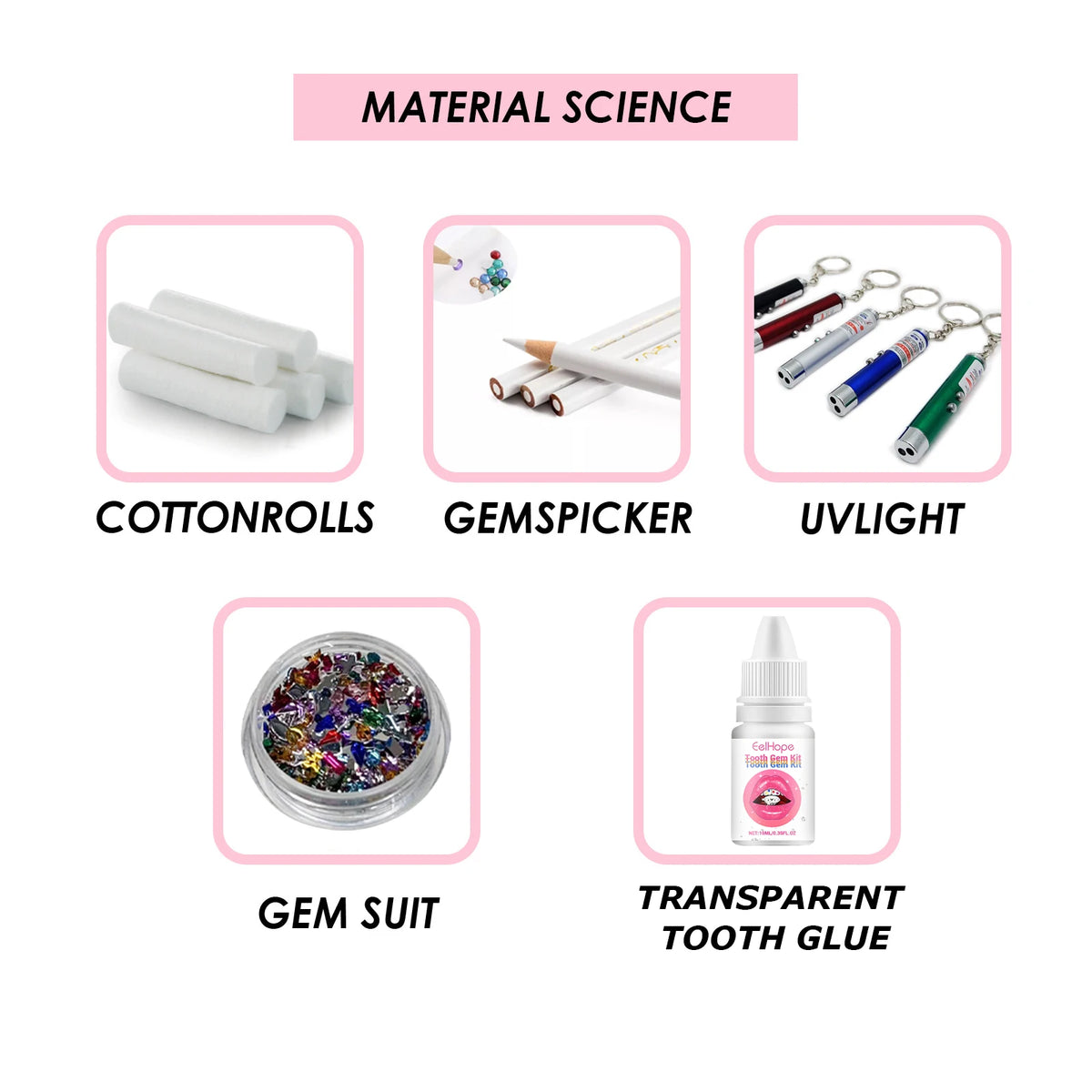 Professional DIY Tooth Gem Jewelry Decoration Kit