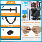 Heavy Duty Self-Locking Nylon Cable Ties