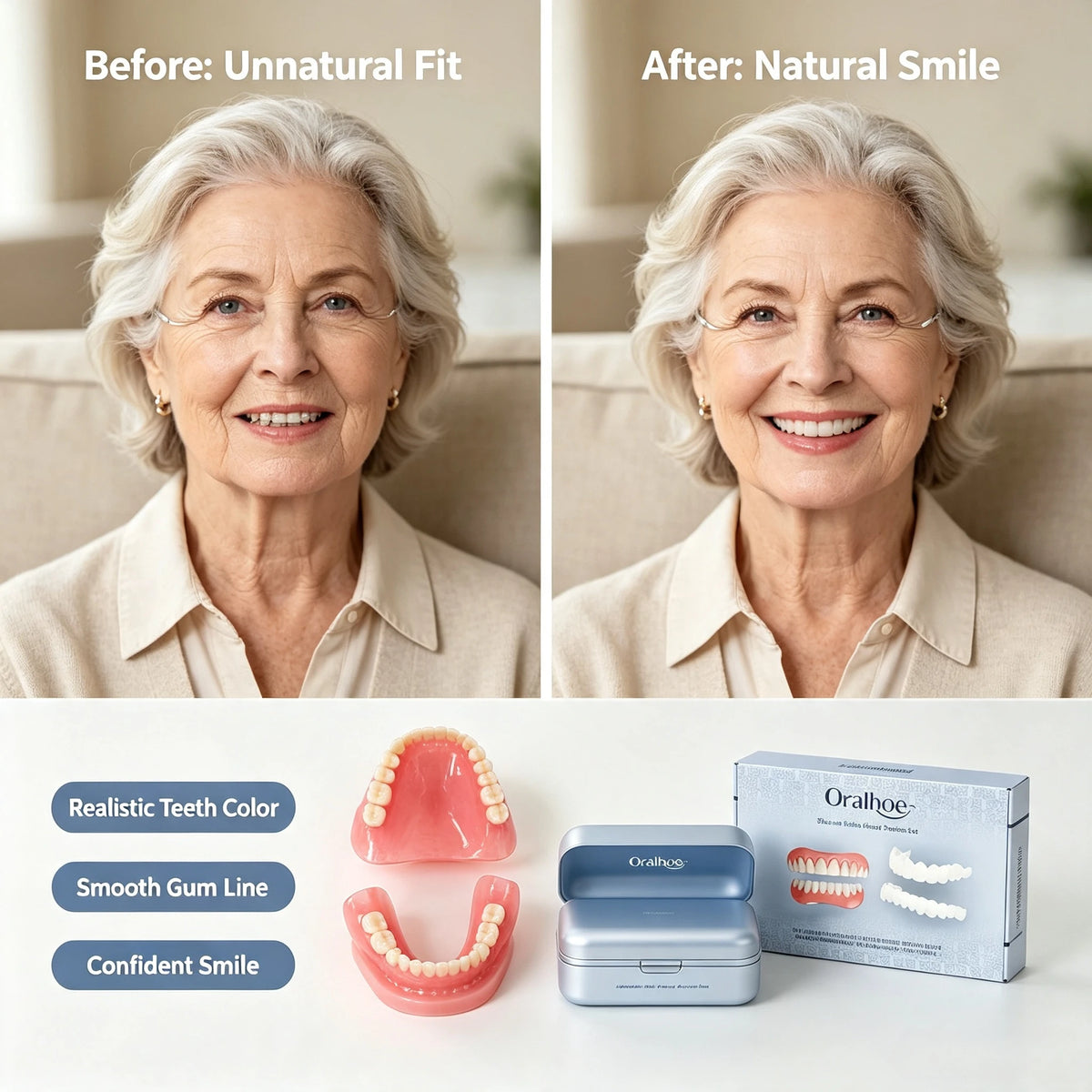 Adjustable Snap-On Veneers Smile Kit