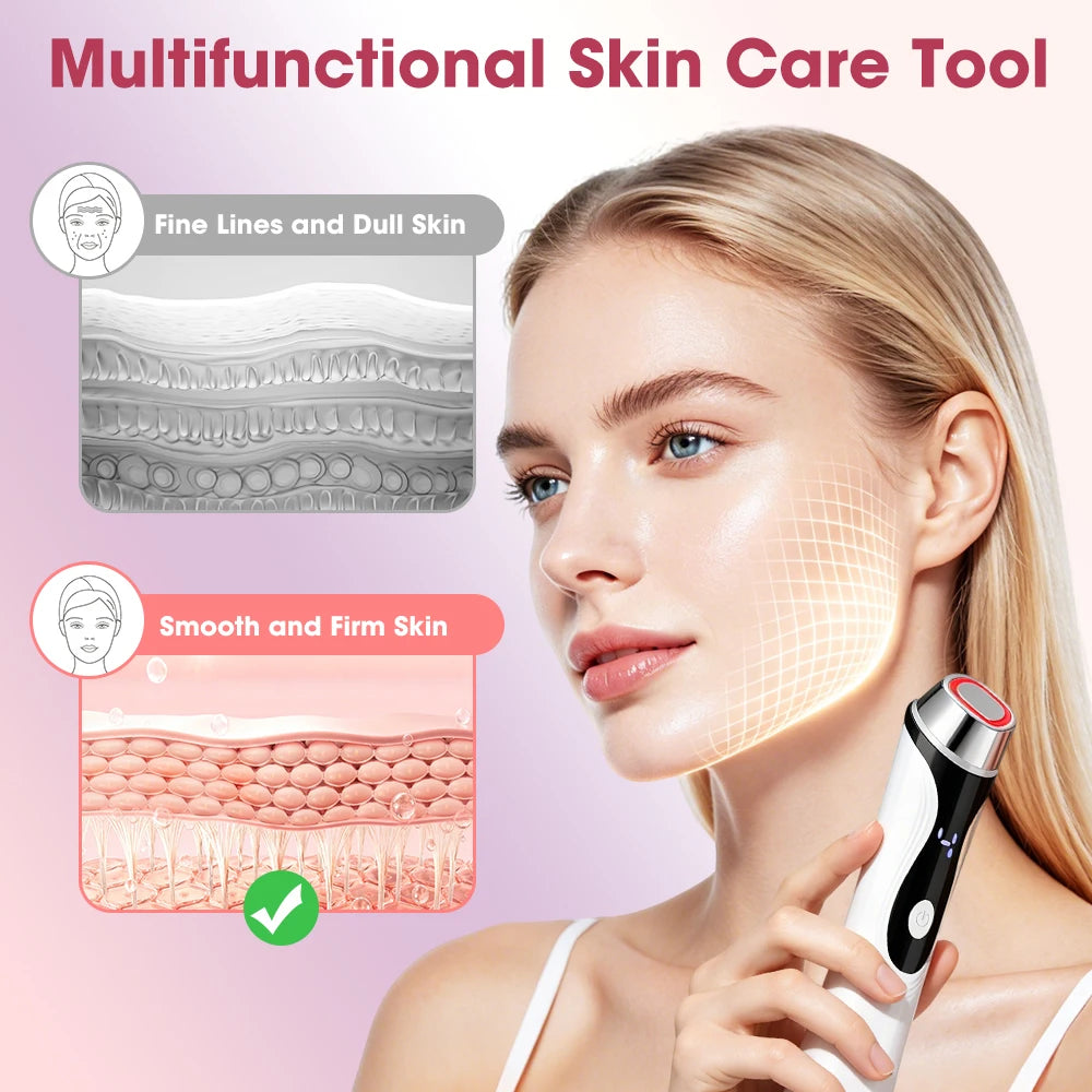 4-in-1 LED Facial Skin Lifting and Cleansing Massager - 9
