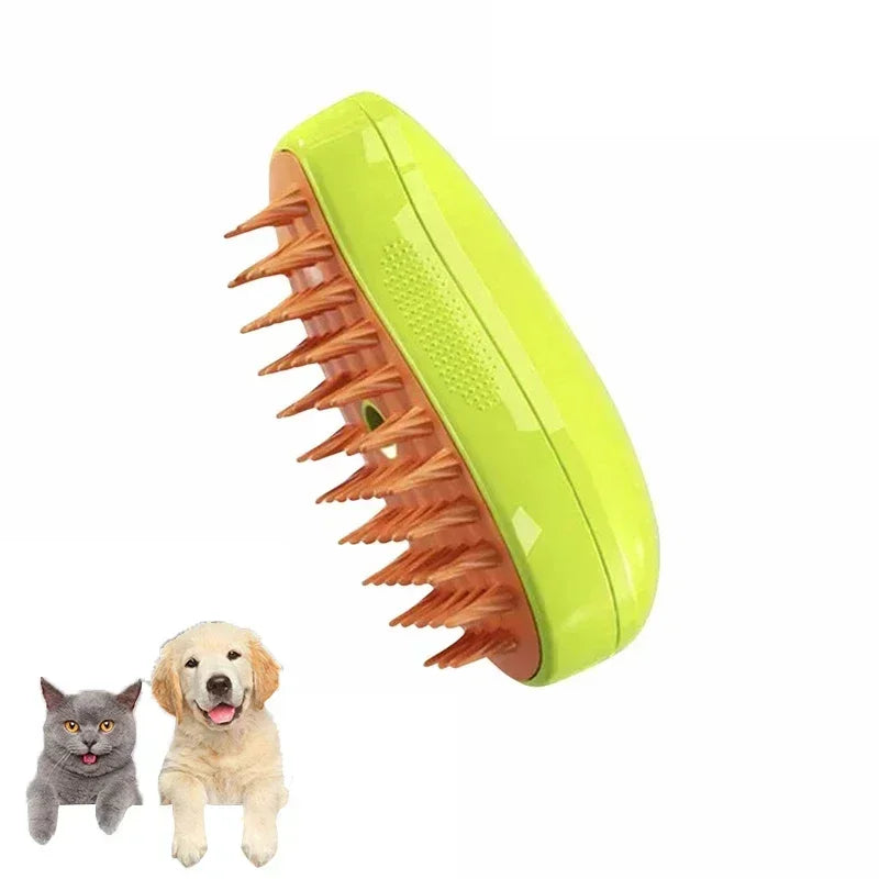 3-in-1 Steam Grooming Brush for Pets