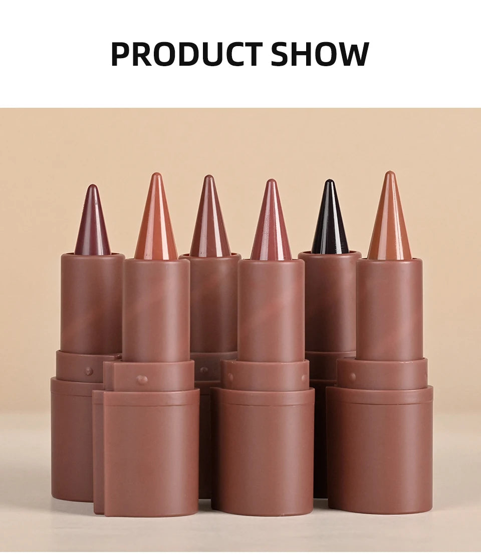 2-in-1 Waterproof Matte Lip Liner and Lipstick Crayon - 15
