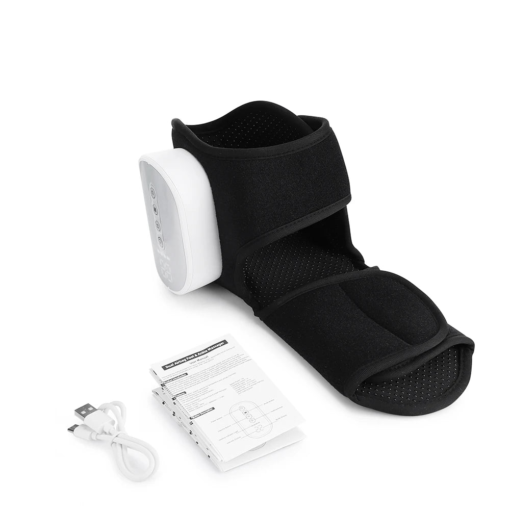Cordless Air Compression Foot and Ankle Massager with Heat