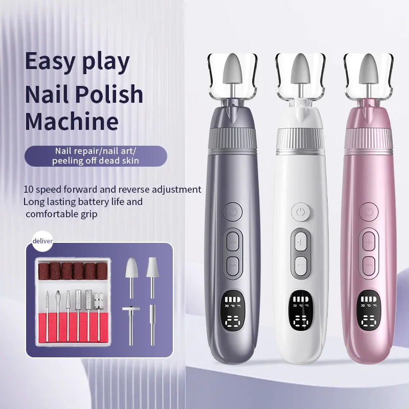 Electric Cordless Manicure and Pedicure Nail Drill Kit