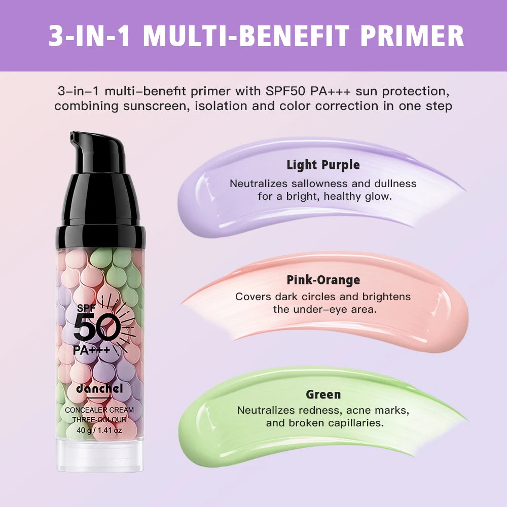 3-in-1 Color Correcting Face Primer with SPF 50