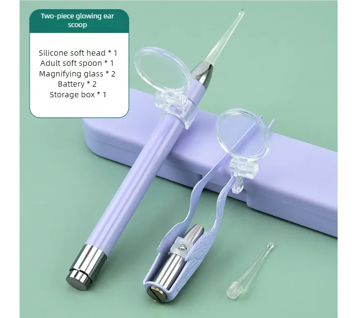 LED Lighted Ear Wax Removal Tool Kit for Adults and Kids