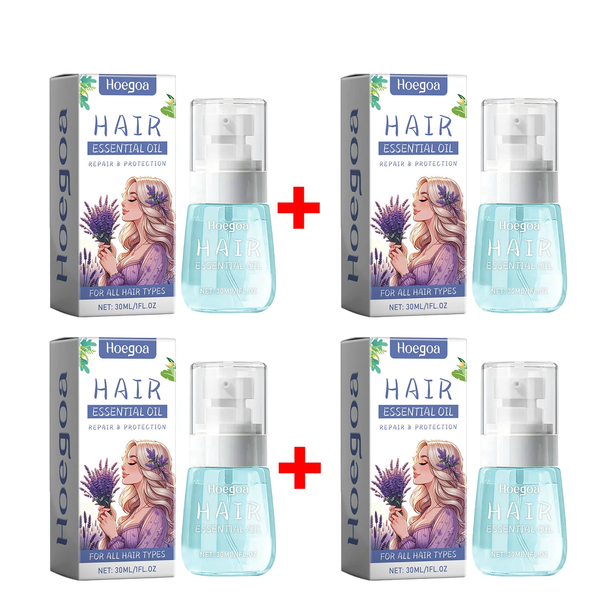 Lavender Hair Essential Oil for Repair and Anti-Frizz