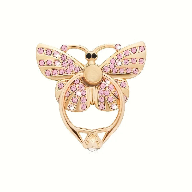 Glitter Butterfly Phone Ring Holder Kickstand