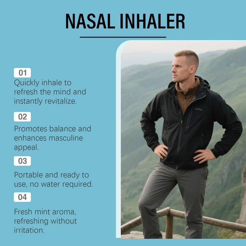 Refreshing Male Energy and Performance Nasal Inhaler