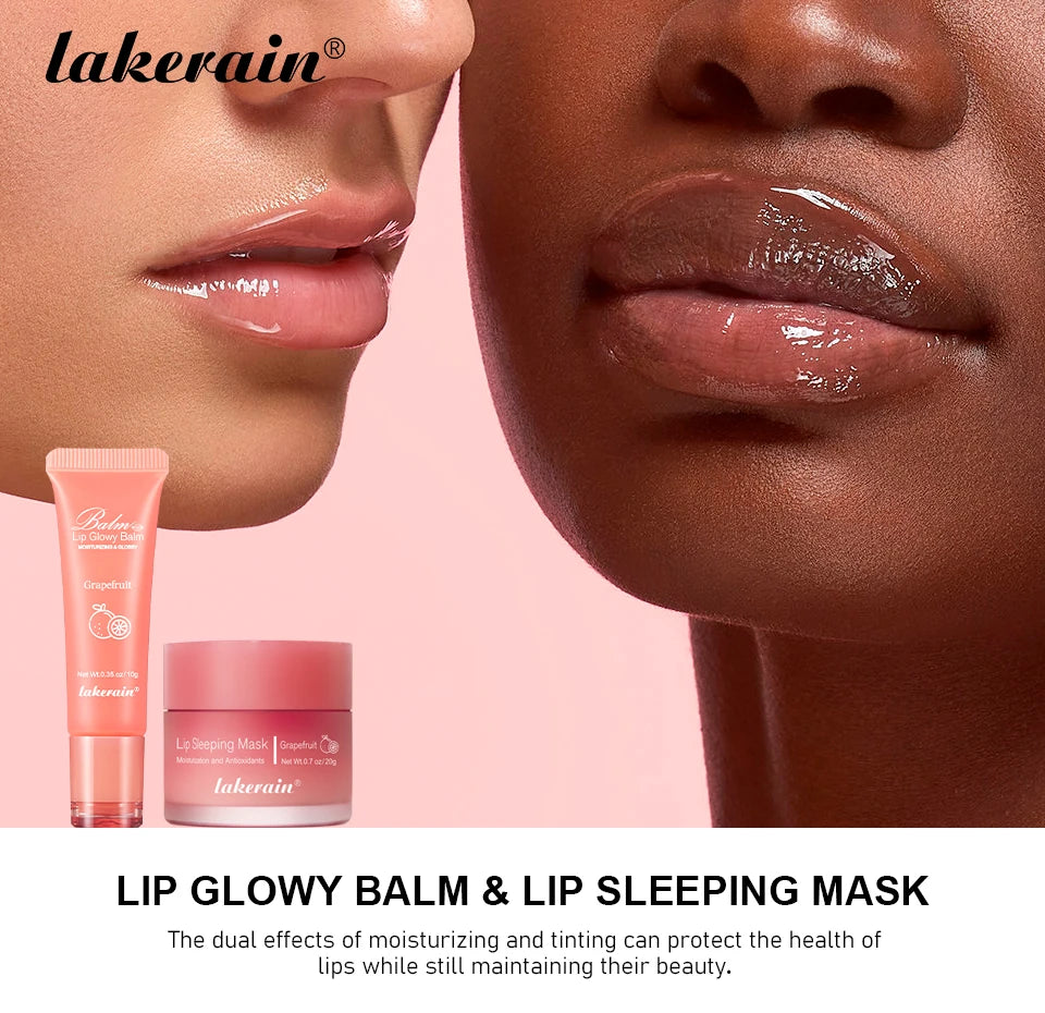 Moisturizing Lip Balm and Sleeping Mask Care Set