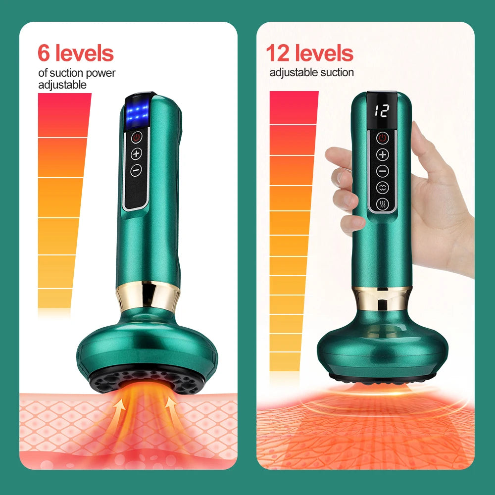 Electric Cupping and Gua Sha Massage Tool for Muscle Relief