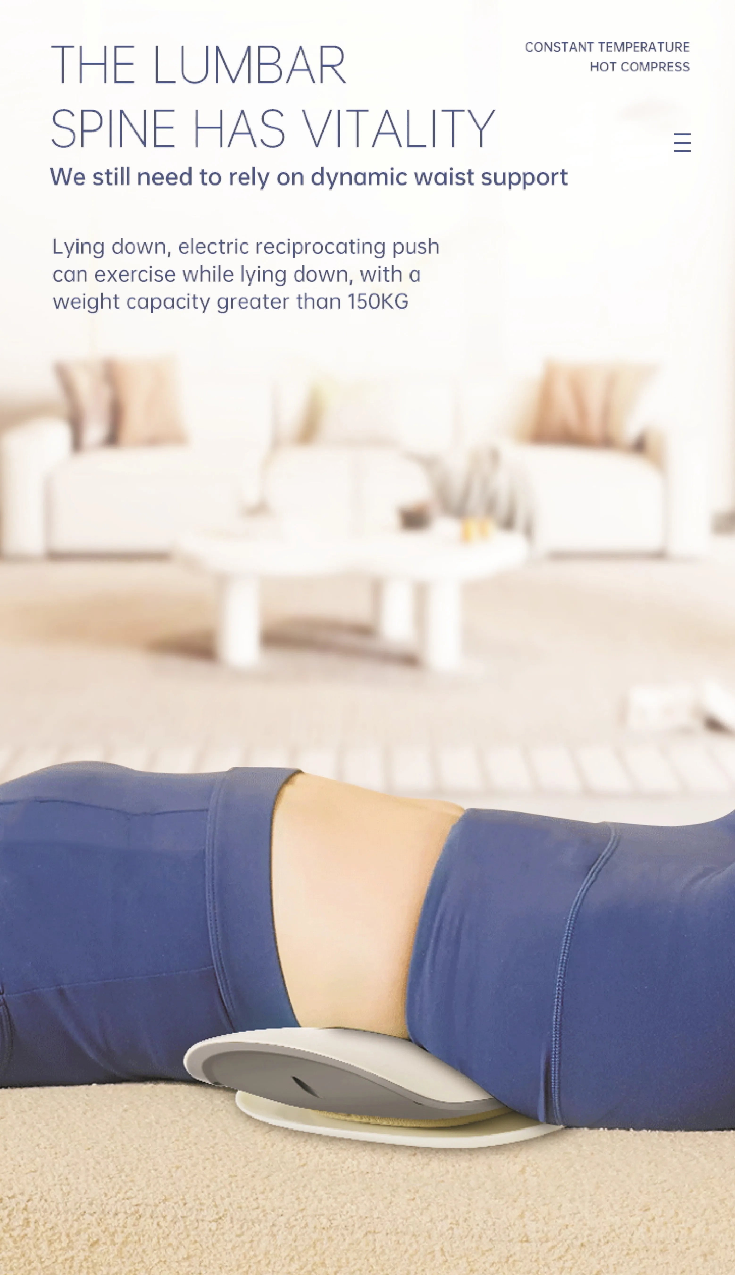 Electric Lumbar Back Stretcher and Massage Device - 11