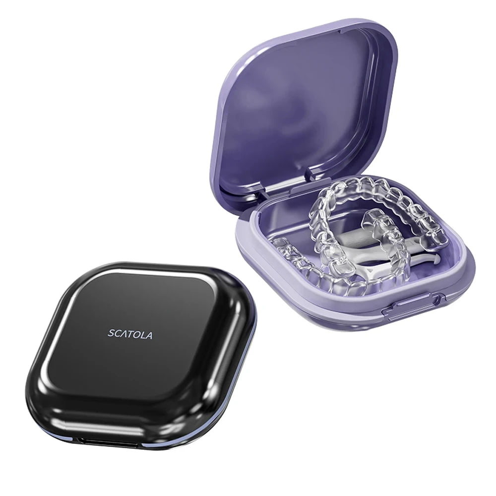 Portable Orthodontic Retainer and Mouth Guard Storage Case
