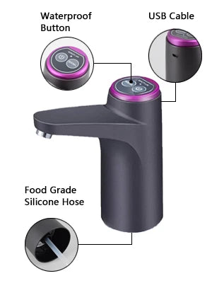 Automatic Electric Water Bottle Pump Dispenser - 8