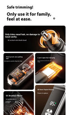 Rechargeable Electric Nose and Ear Hair Trimmer