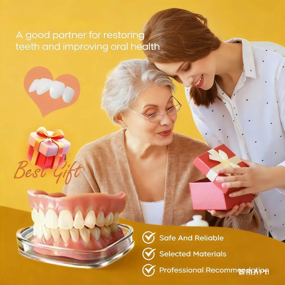 Soft Silicone Custom-Fit Denture Set