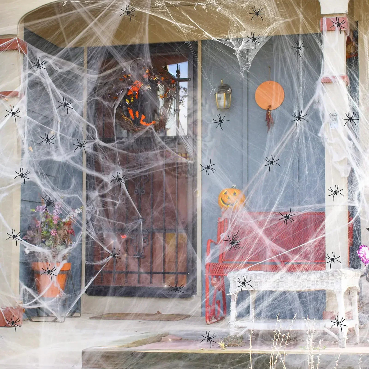 Artificial Spider Web for Halloween Decorations