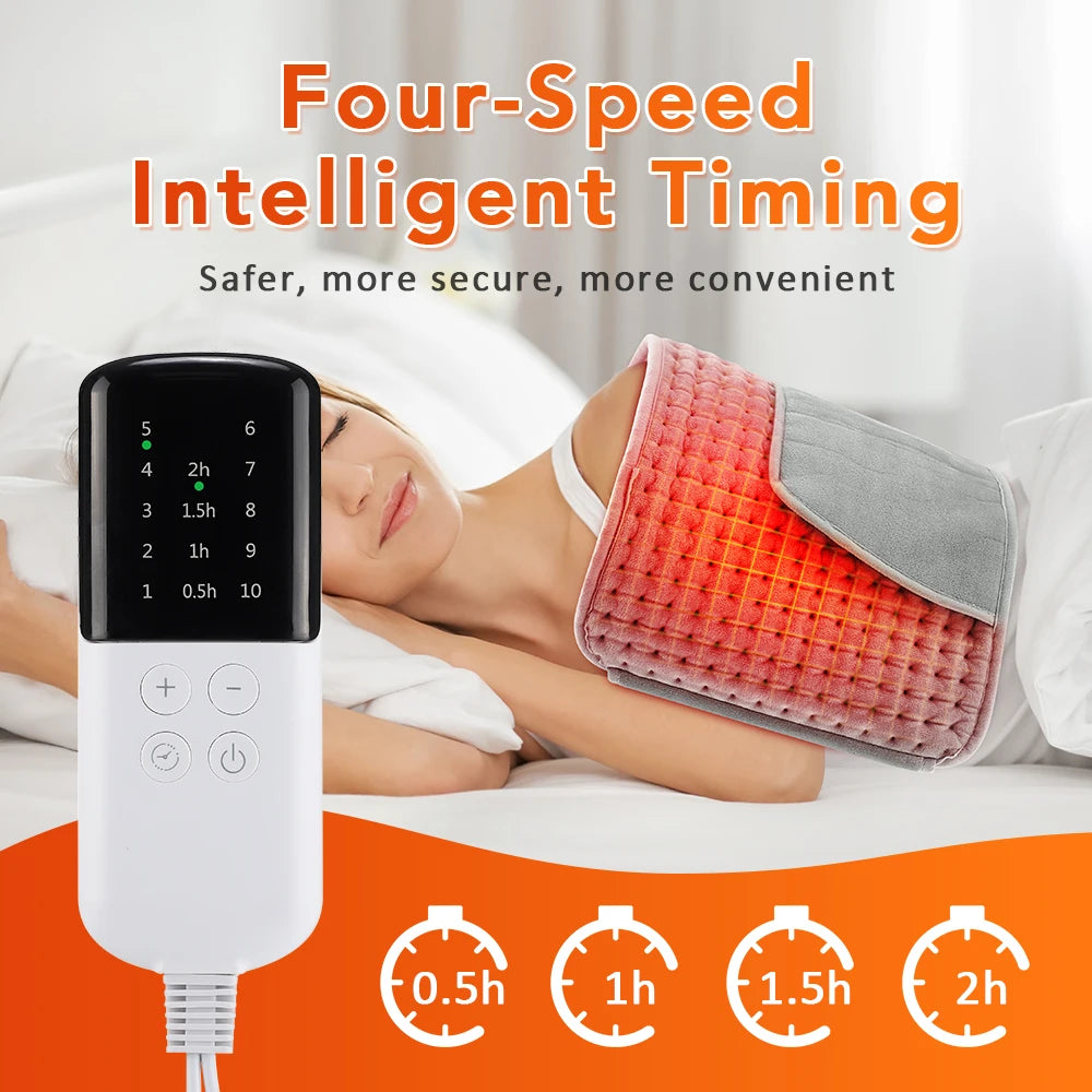 Electric Heated Waist and Back Support Wrap with Temperature Control