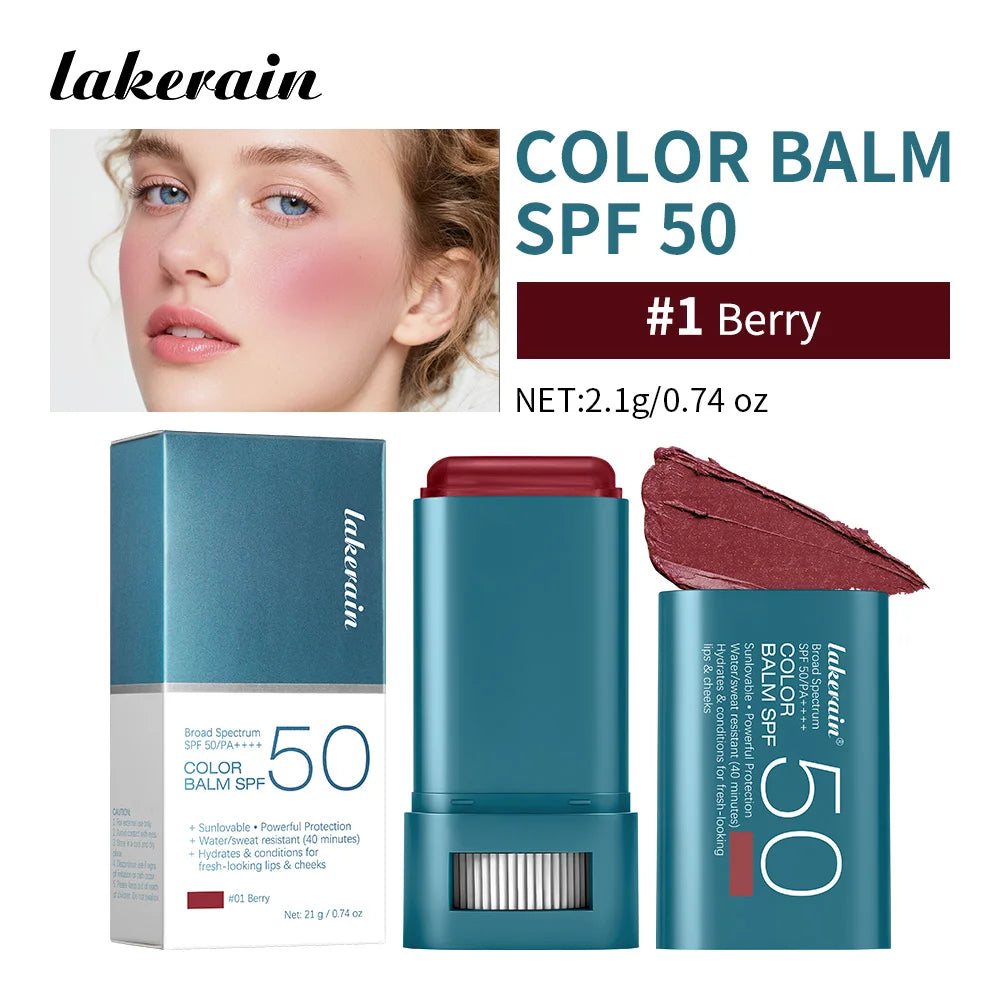 Tinted Sunscreen Blush Stick with SPF 50