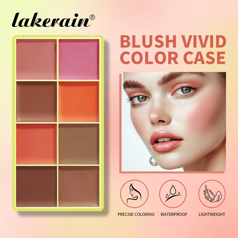 8-Color Cream Blush and Contouring Makeup Palette