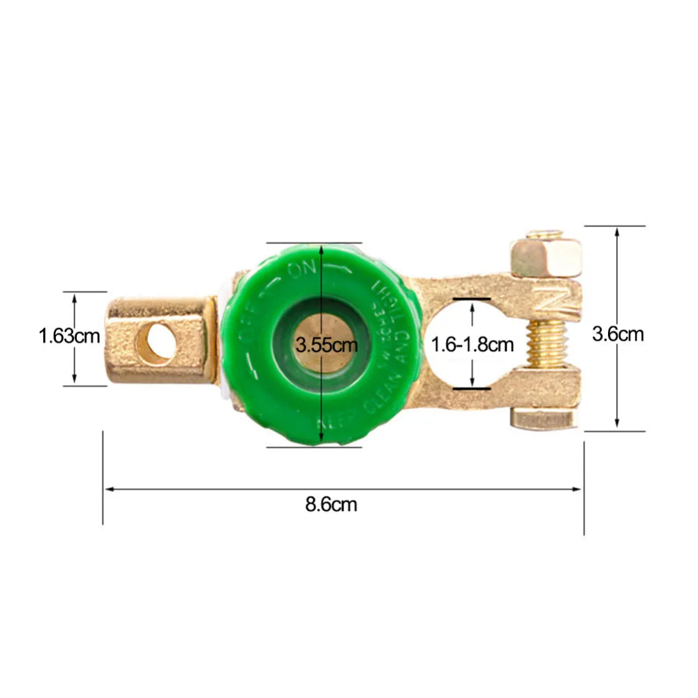 Quick-Release Car Battery Disconnect Switch - 10