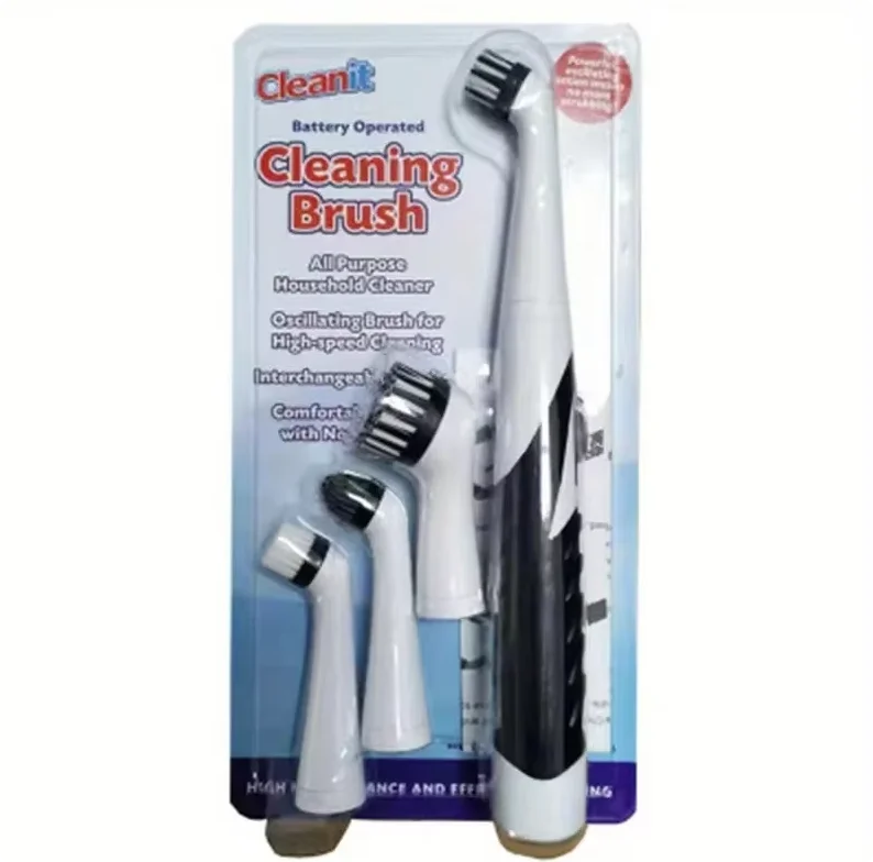 Multifunctional Electric Cleaning Brush with 4 Heads