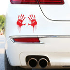Bloody Handprint Halloween Car Decal