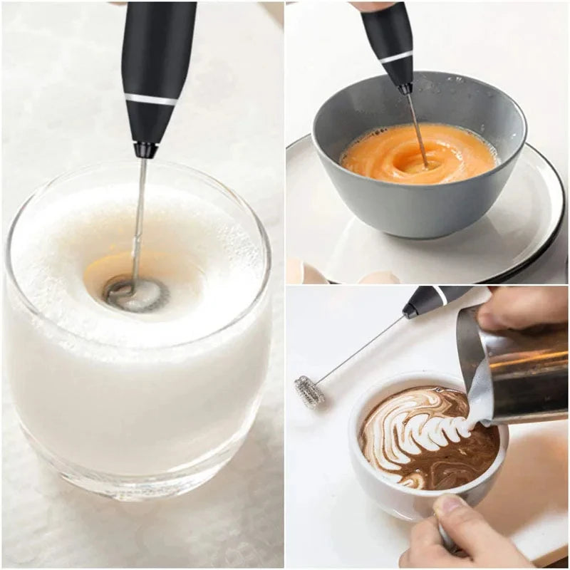 Rechargeable Electric Handheld Milk Frother and Whisk