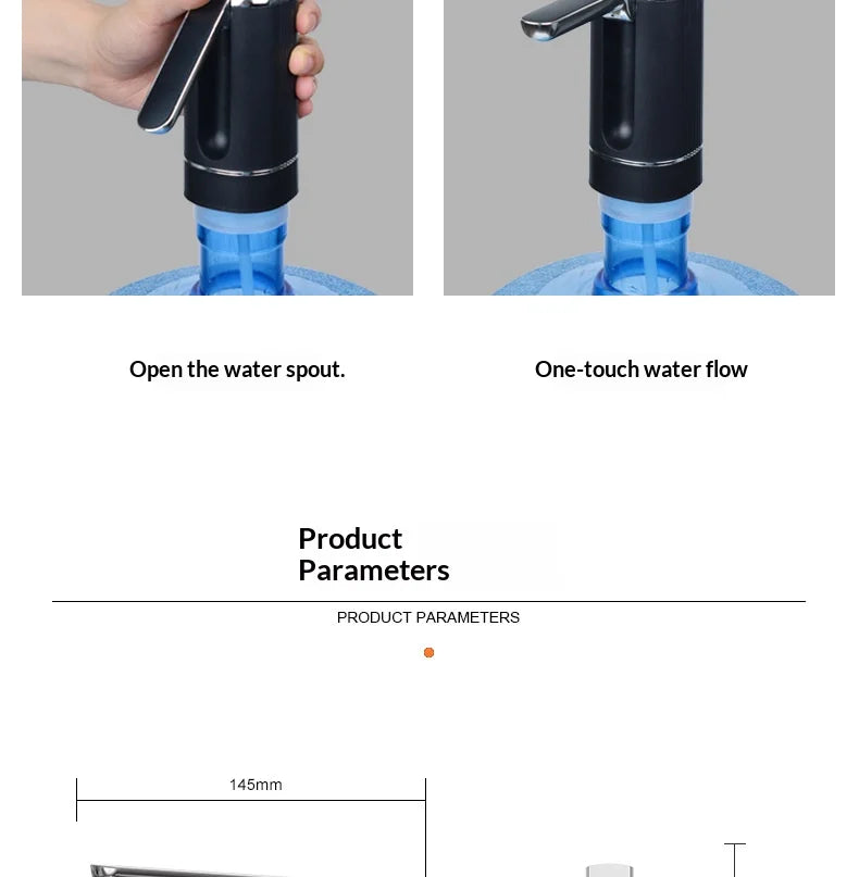 Portable Electric Folding Water Dispenser Pump