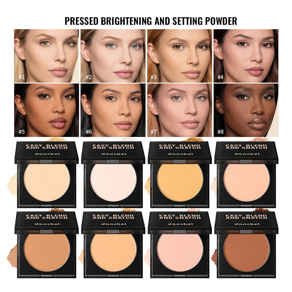 Matte Oil-Control Pressed Setting Powder for Face Makeup - 1