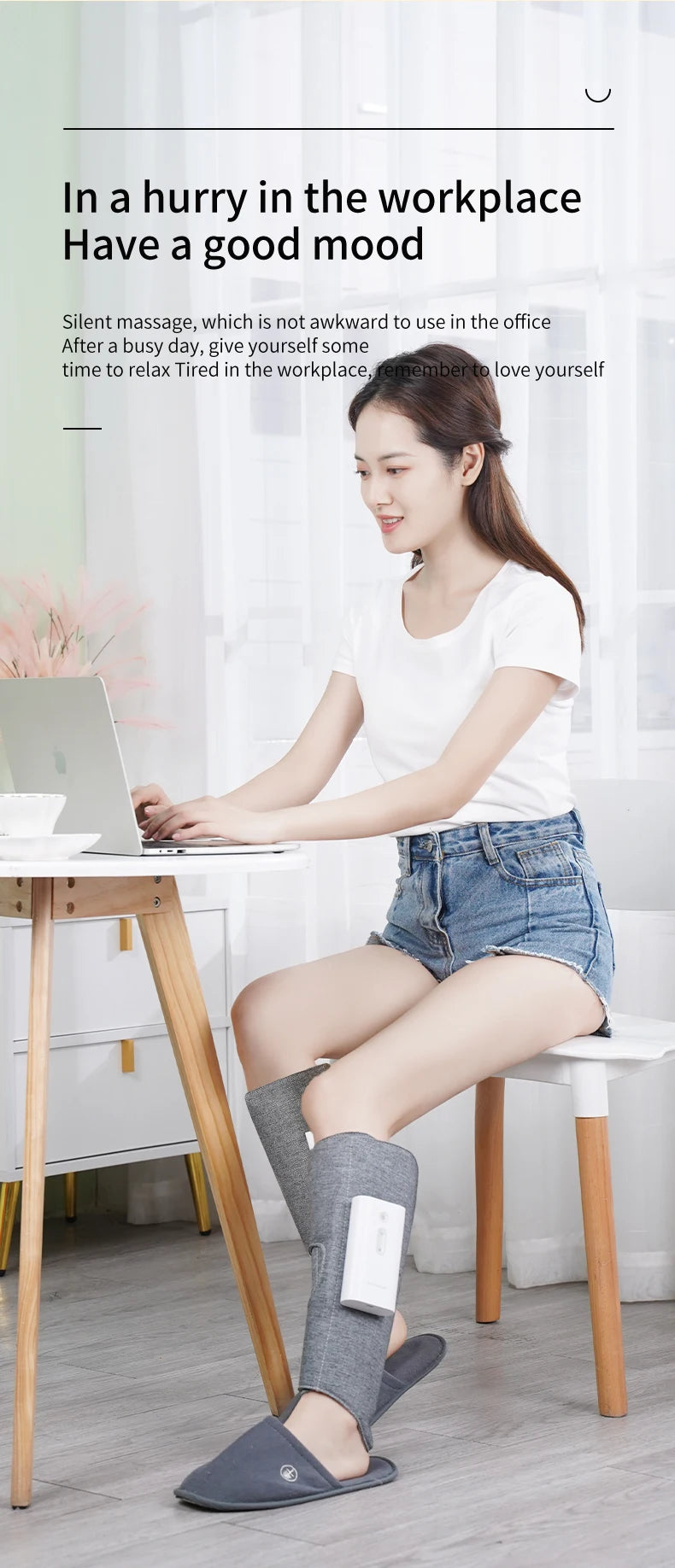 Cordless Air Compression Leg Massager for Muscle Relief