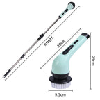 9-in-1 Electric Cordless Spin Scrubber for Deep Home Cleaning