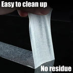 Heavy Duty Transparent Double Sided Adhesive Mesh Tape