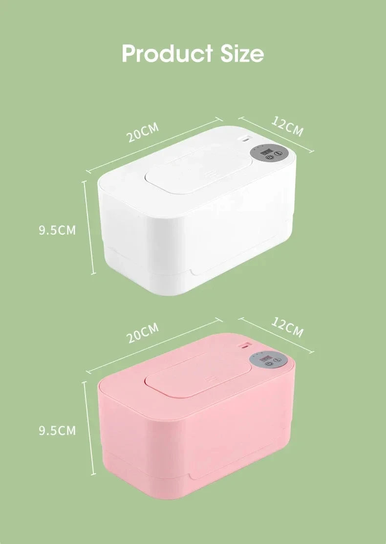 Portable Baby Wipe Warmer with LED Temperature Display - 20
