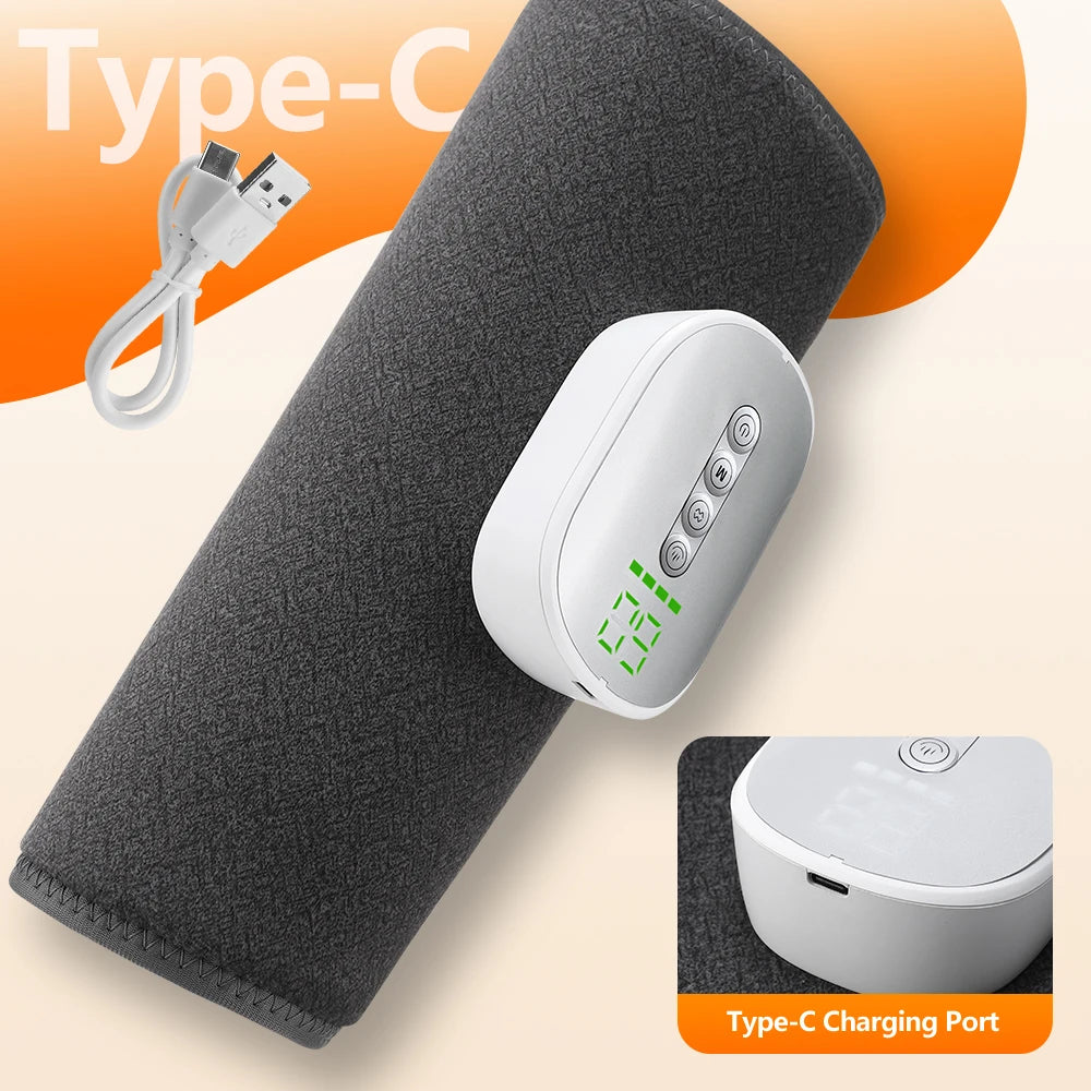 Cordless Air Compression Leg Massager with Heat
