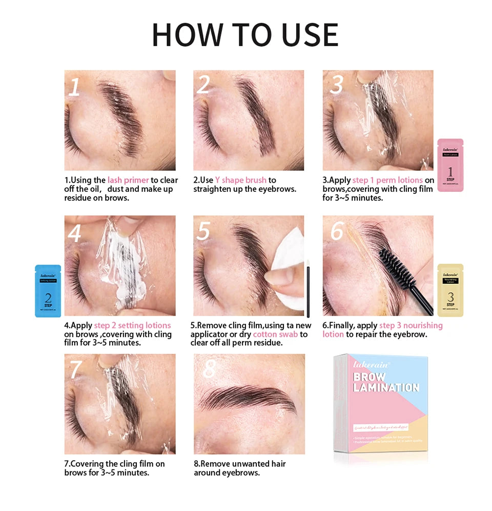 Professional DIY Eyebrow Lamination Kit for Fuller Brows