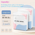Pump-Free Vacuum Compression Storage Bags for Bedding and Clothes